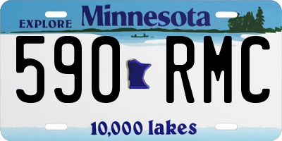 MN license plate 590RMC