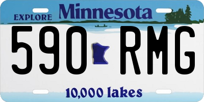 MN license plate 590RMG