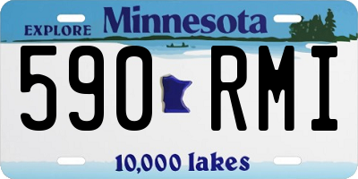 MN license plate 590RMI