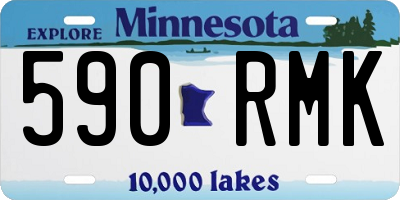 MN license plate 590RMK