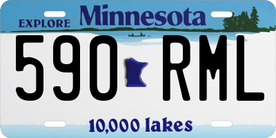 MN license plate 590RML