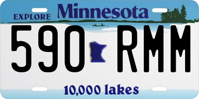 MN license plate 590RMM