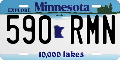 MN license plate 590RMN