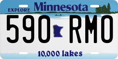 MN license plate 590RMO