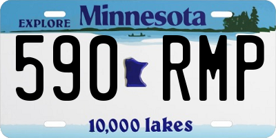 MN license plate 590RMP