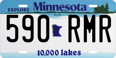 MN license plate 590RMR