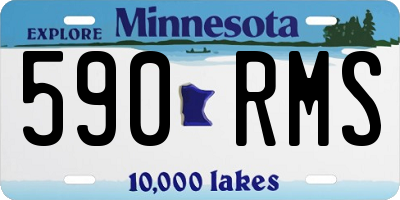MN license plate 590RMS