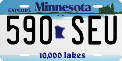 MN license plate 590SEU