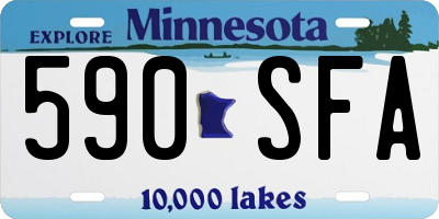 MN license plate 590SFA