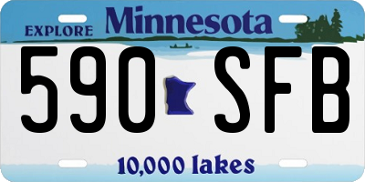 MN license plate 590SFB