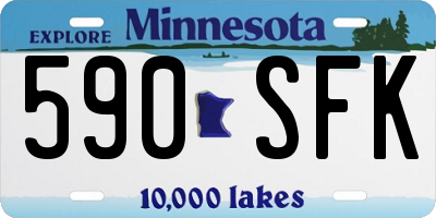 MN license plate 590SFK