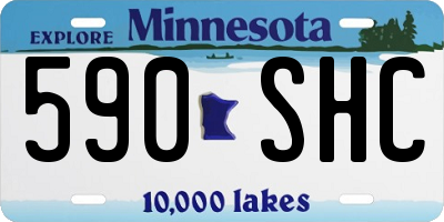 MN license plate 590SHC