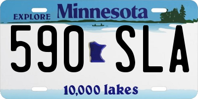 MN license plate 590SLA