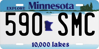 MN license plate 590SMC