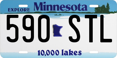 MN license plate 590STL