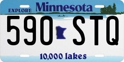 MN license plate 590STQ