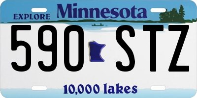 MN license plate 590STZ