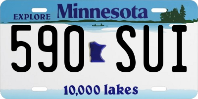 MN license plate 590SUI