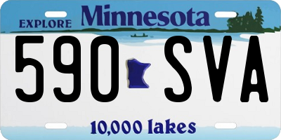 MN license plate 590SVA