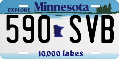 MN license plate 590SVB