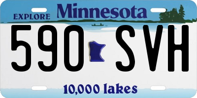 MN license plate 590SVH