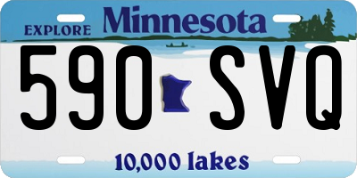 MN license plate 590SVQ