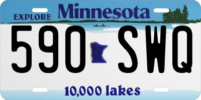 MN license plate 590SWQ