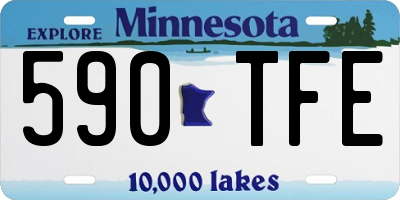 MN license plate 590TFE