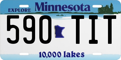 MN license plate 590TIT