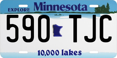 MN license plate 590TJC