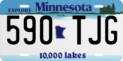 MN license plate 590TJG