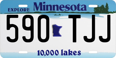 MN license plate 590TJJ
