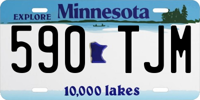 MN license plate 590TJM