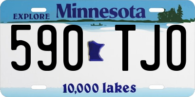 MN license plate 590TJO