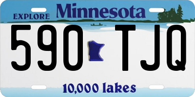 MN license plate 590TJQ