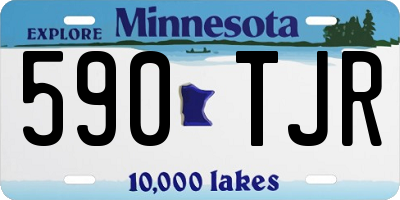 MN license plate 590TJR