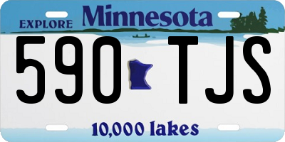 MN license plate 590TJS