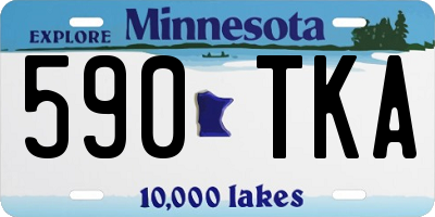 MN license plate 590TKA