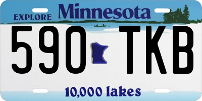MN license plate 590TKB