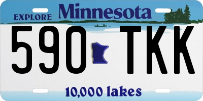 MN license plate 590TKK