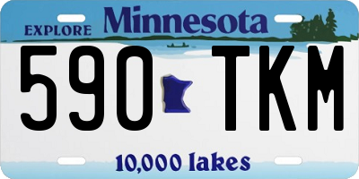 MN license plate 590TKM