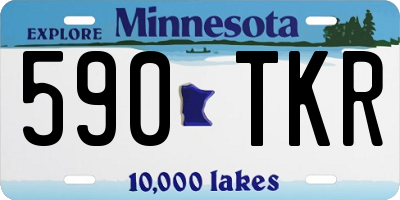 MN license plate 590TKR