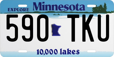 MN license plate 590TKU