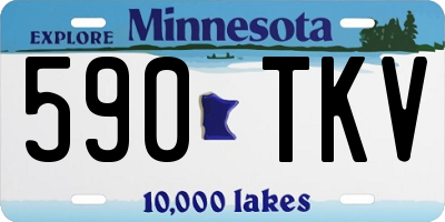 MN license plate 590TKV