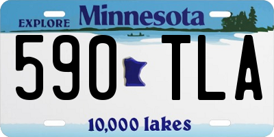 MN license plate 590TLA