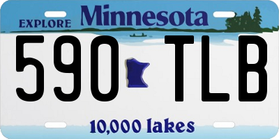 MN license plate 590TLB
