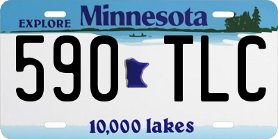 MN license plate 590TLC