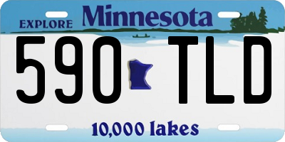 MN license plate 590TLD