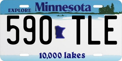 MN license plate 590TLE