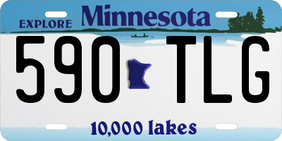 MN license plate 590TLG